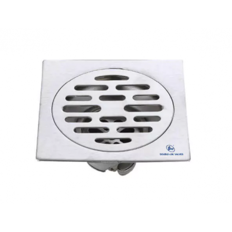 Double Lin Siphon 10 X 10 Cm De Sol Anti-Odeur, Acier Inoxydable Ll7006