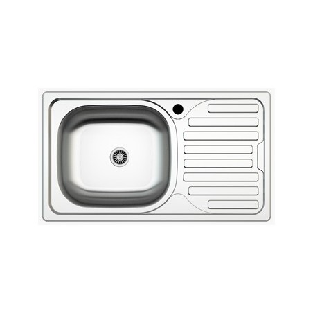 Aguamix Évier Inox 304 Encastré 1Bac 80X50 AS11
